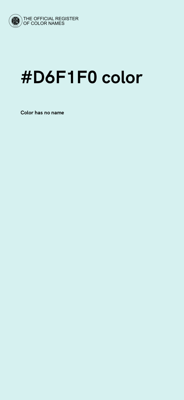 #D6F1F0 color image