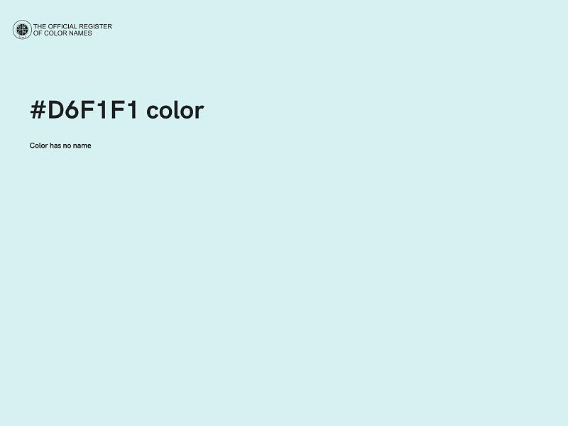 #D6F1F1 color image