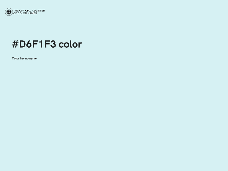 #D6F1F3 color image