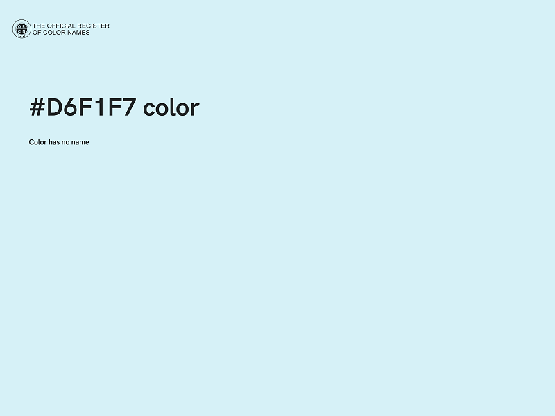 #D6F1F7 color image