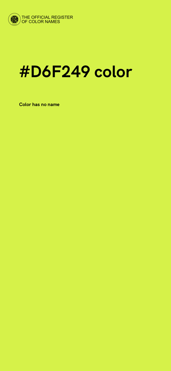 #D6F249 color image
