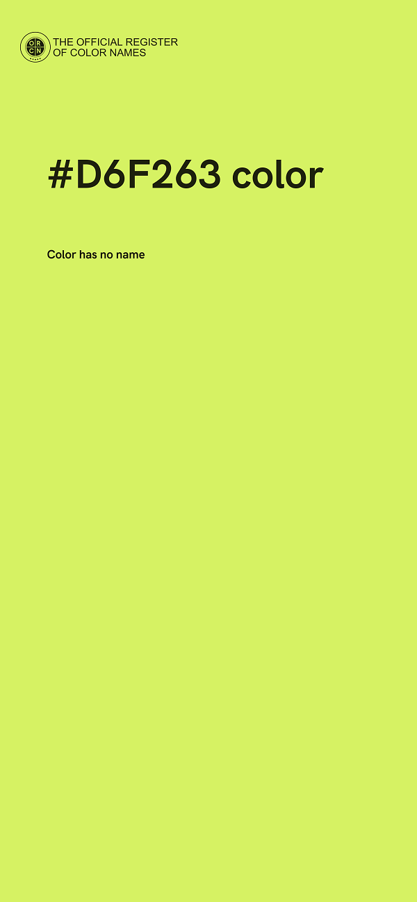#D6F263 color image