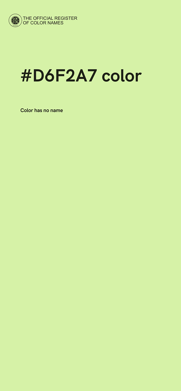 #D6F2A7 color image