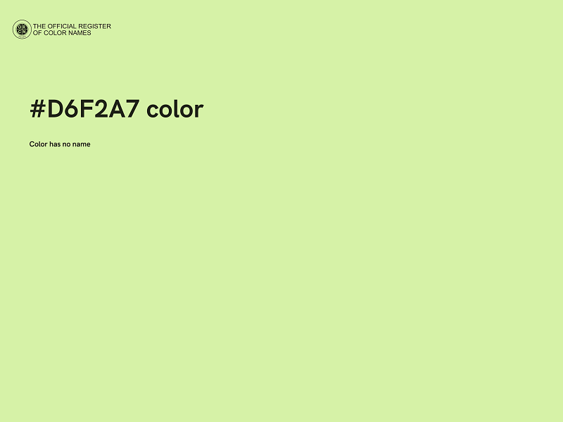 #D6F2A7 color image