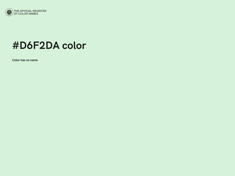 #D6F2DA color image