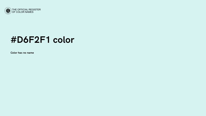 #D6F2F1 color image