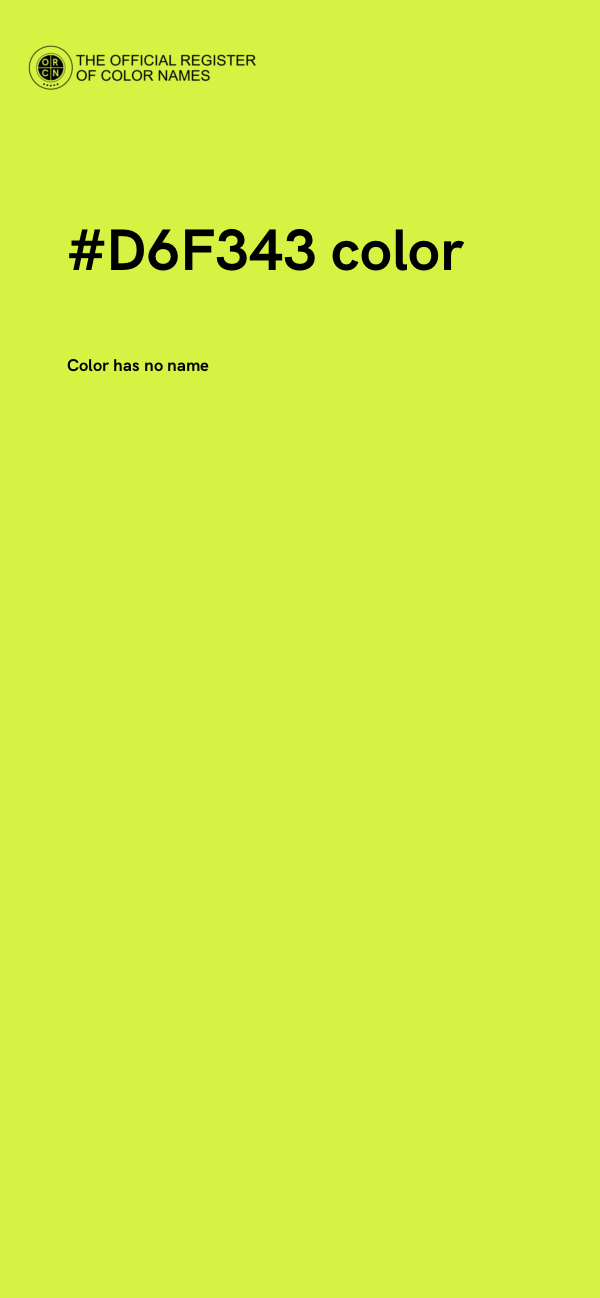 #D6F343 color image