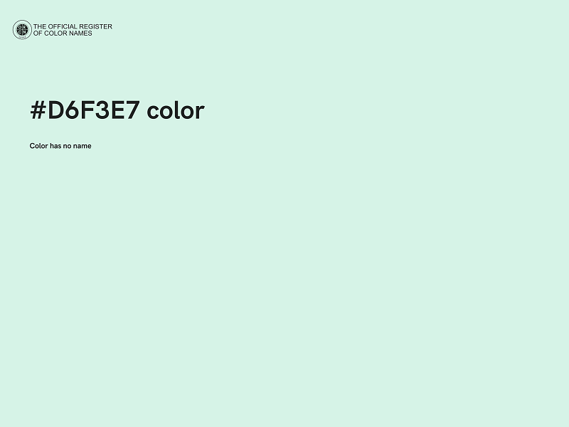 #D6F3E7 color image