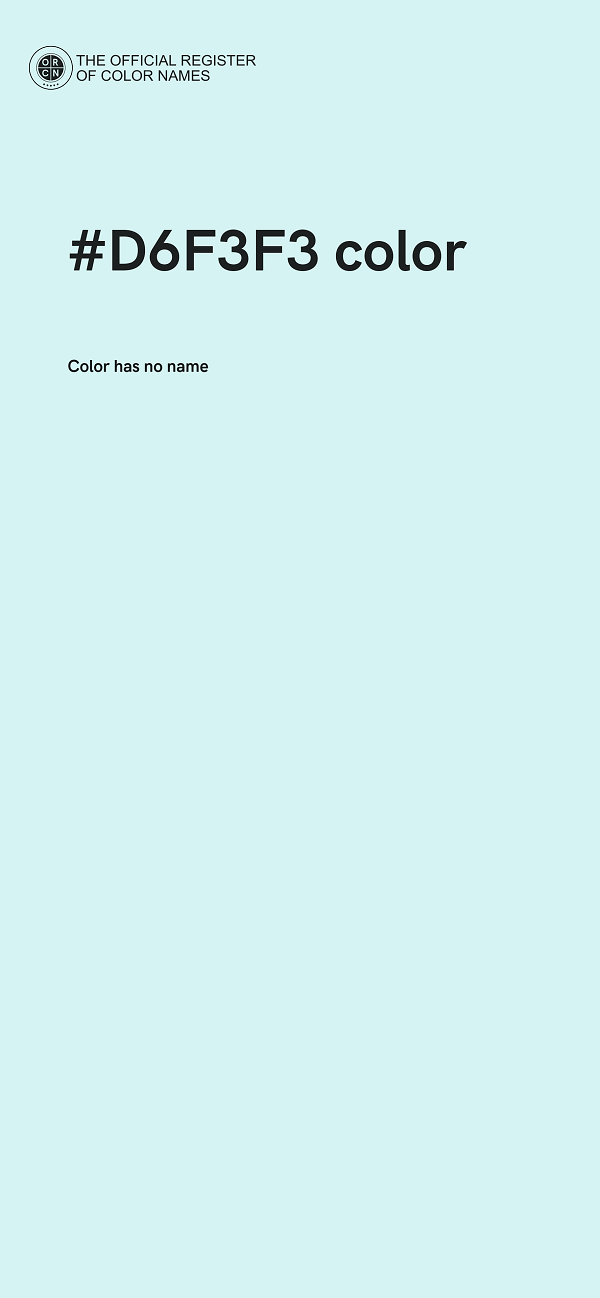#D6F3F3 color image