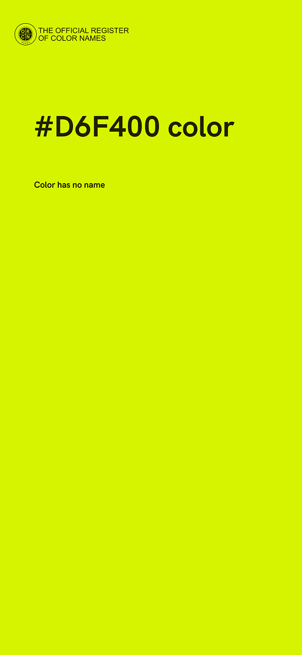 #D6F400 color image