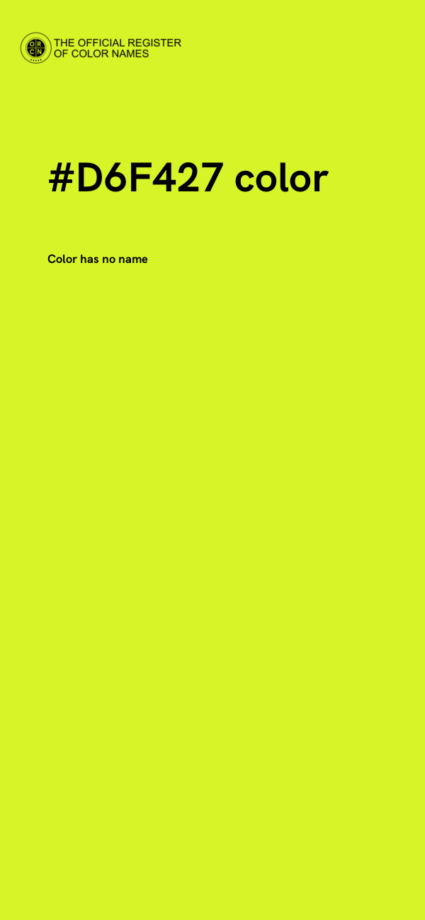 #D6F427 color image