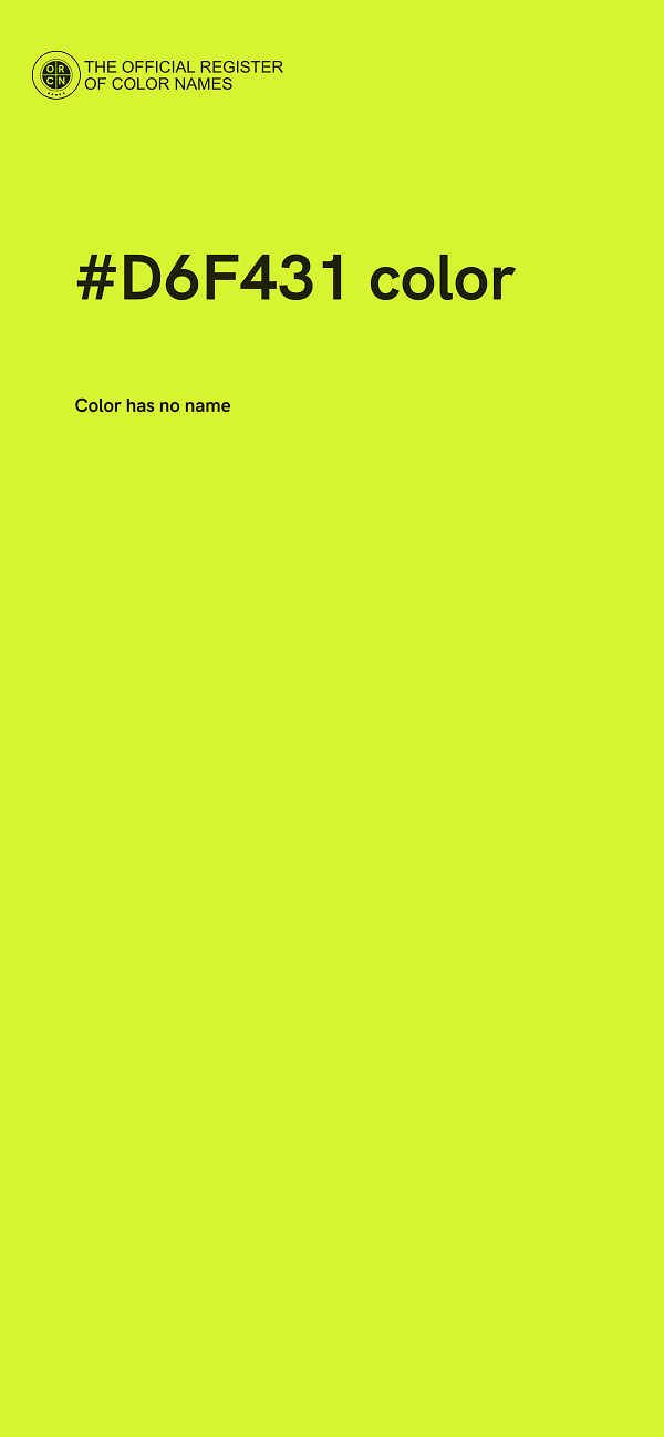 #D6F431 color image