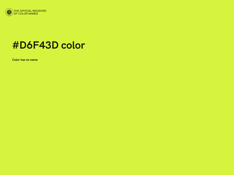 #D6F43D color image