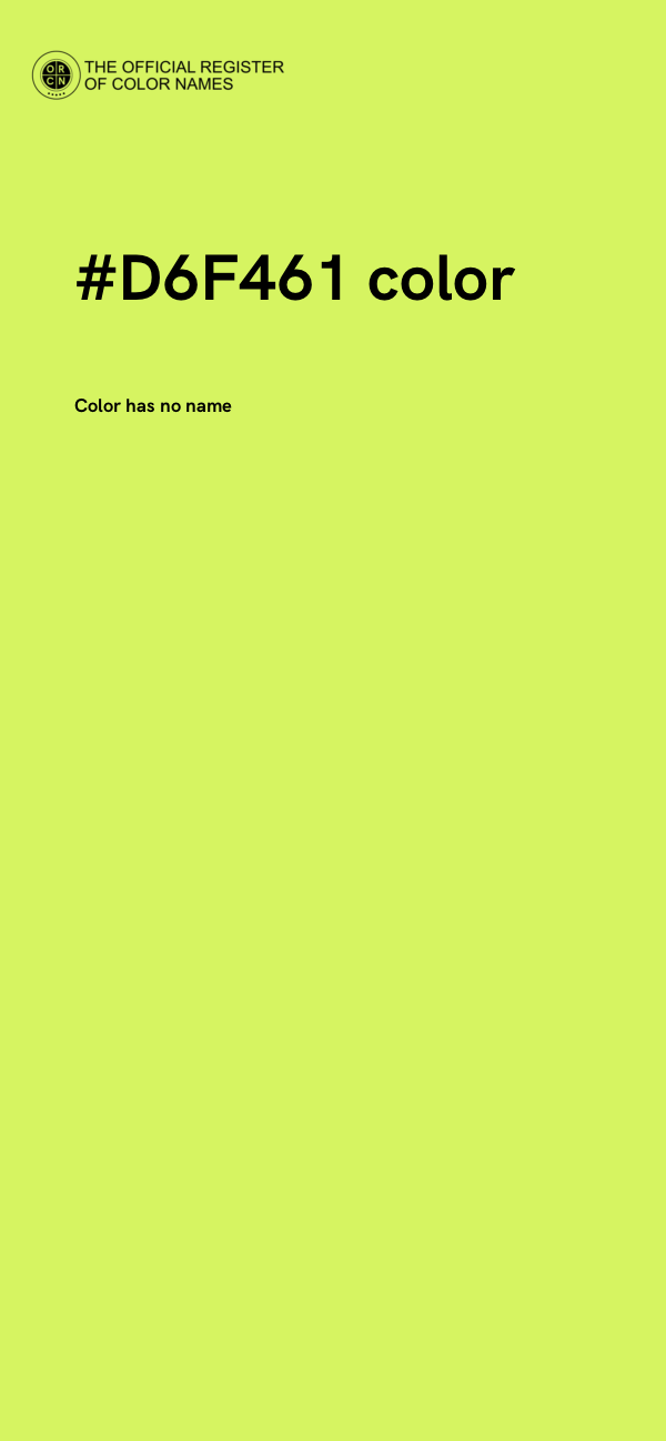 #D6F461 color image