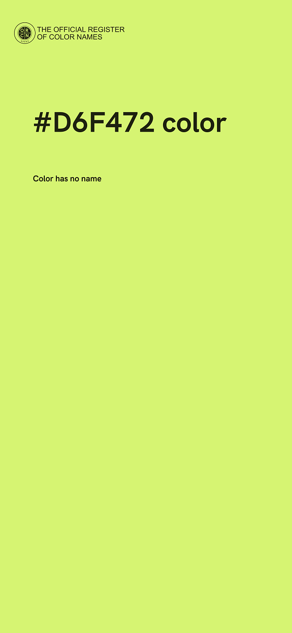 #D6F472 color image
