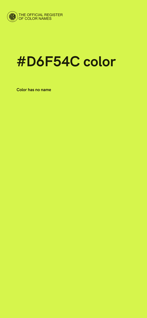 #D6F54C color image