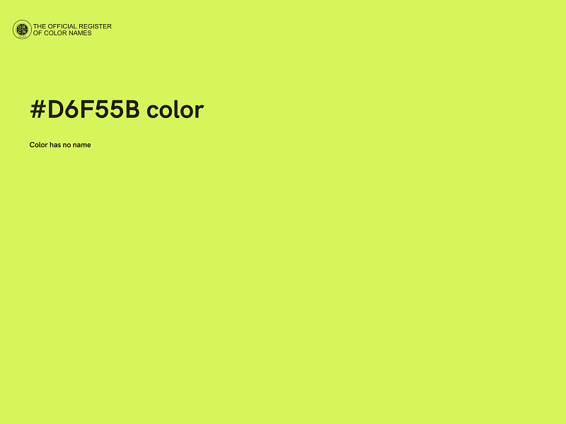 #D6F55B color image