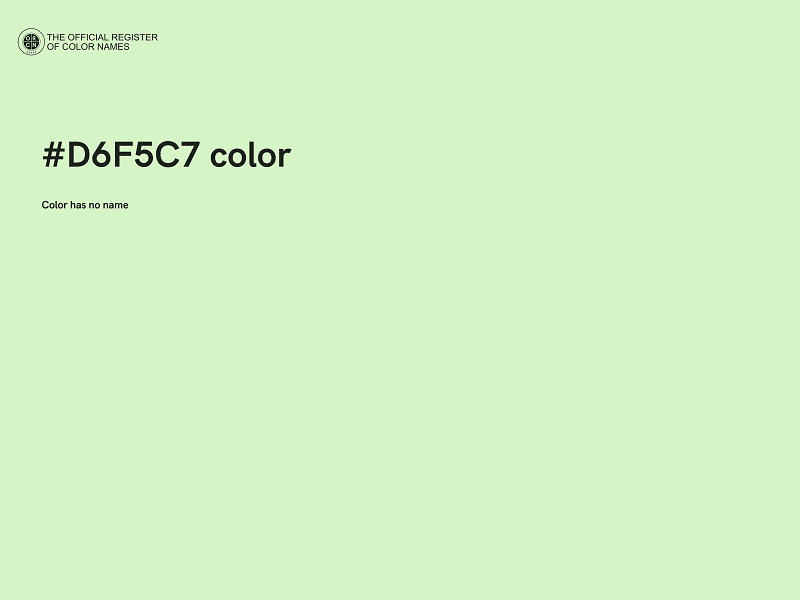 #D6F5C7 color image