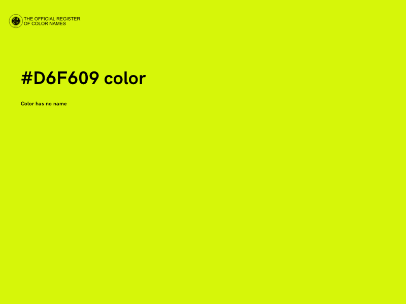 #D6F609 color image