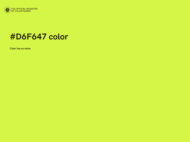 #D6F647 color image