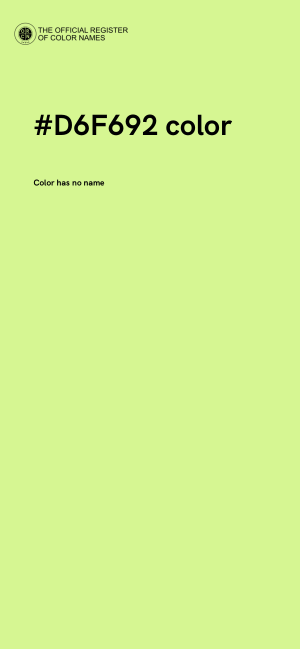 #D6F692 color image