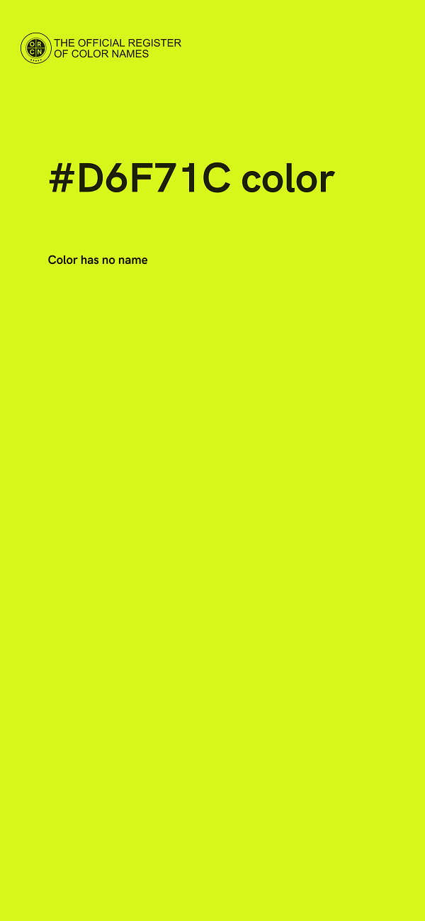 #D6F71C color image