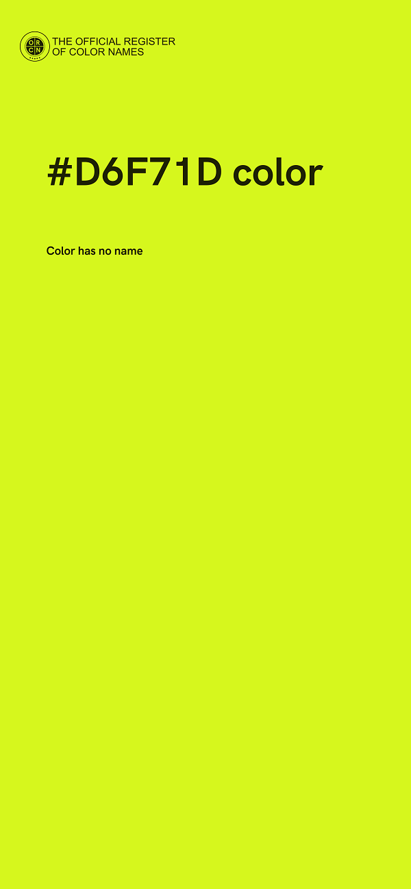 #D6F71D color image
