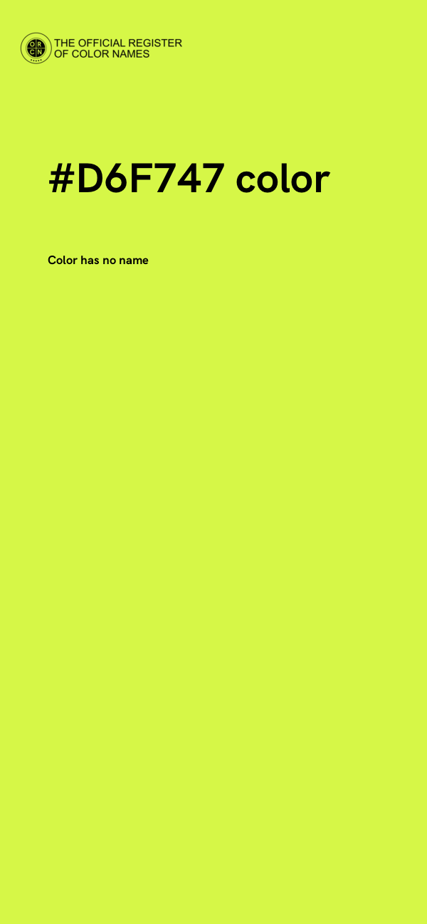 #D6F747 color image