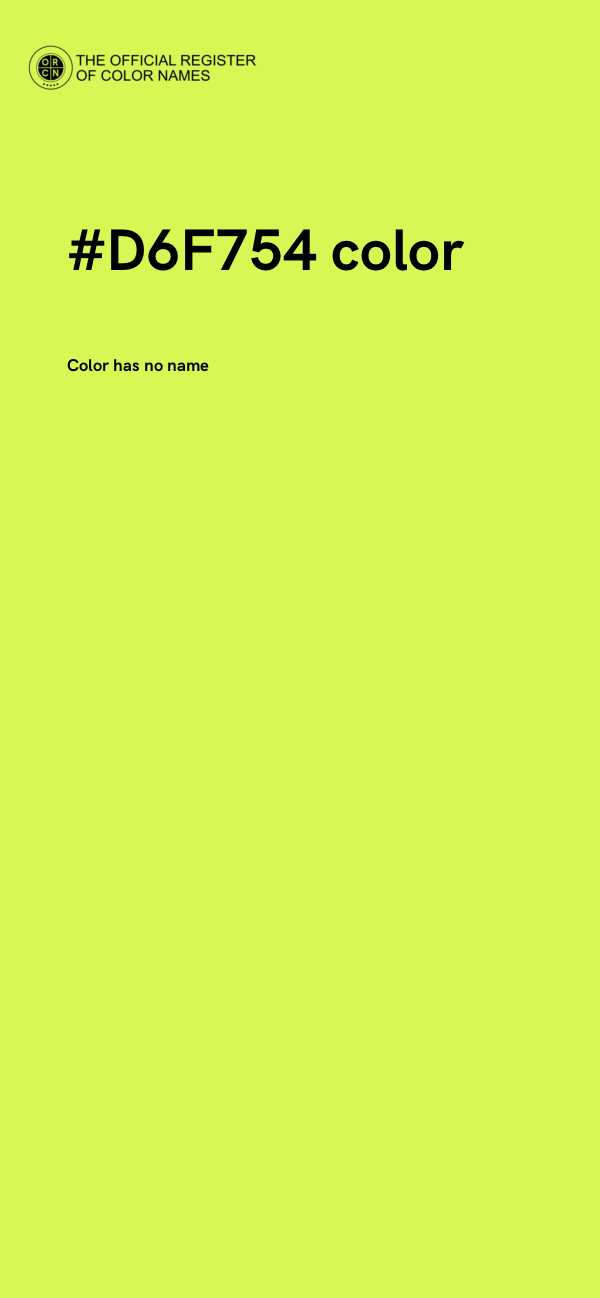 #D6F754 color image