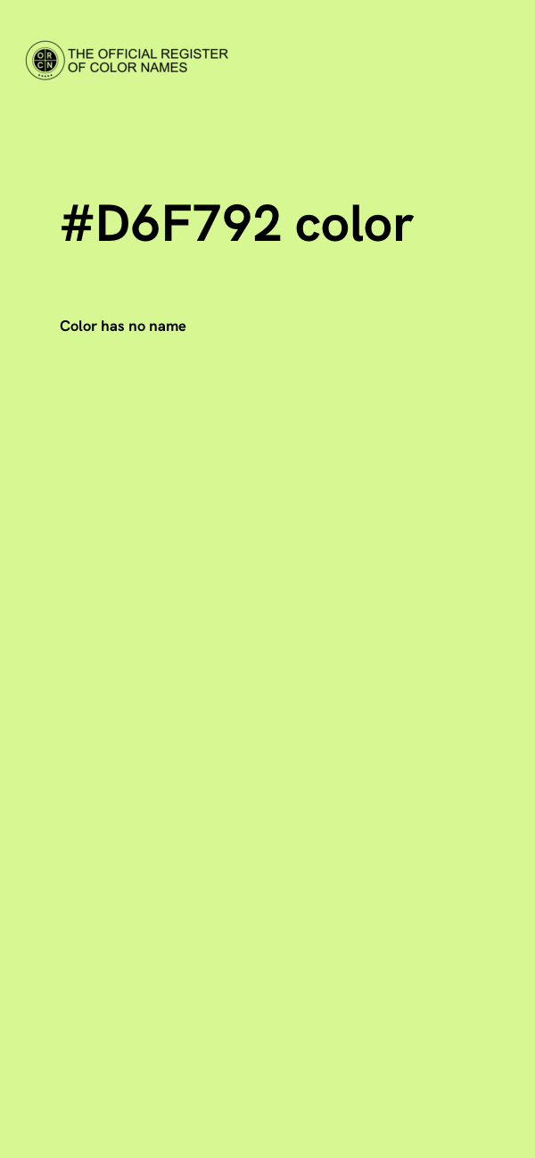 #D6F792 color image