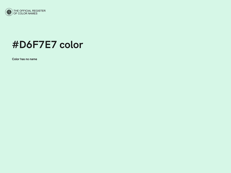 #D6F7E7 color image