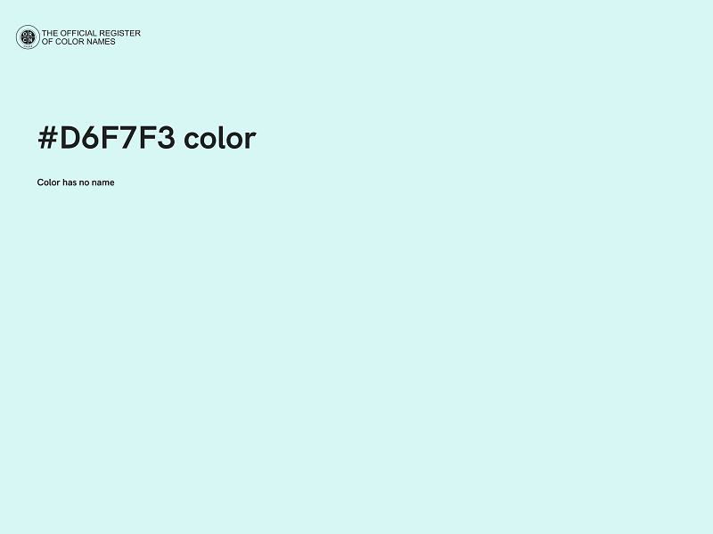 #D6F7F3 color image