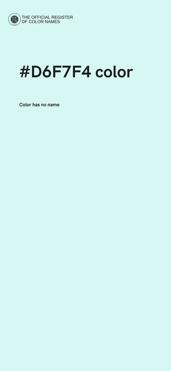 #D6F7F4 color image