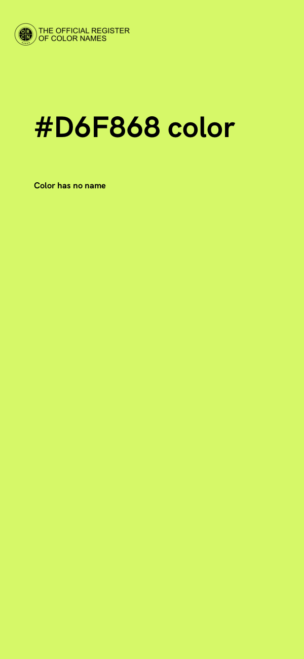 #D6F868 color image