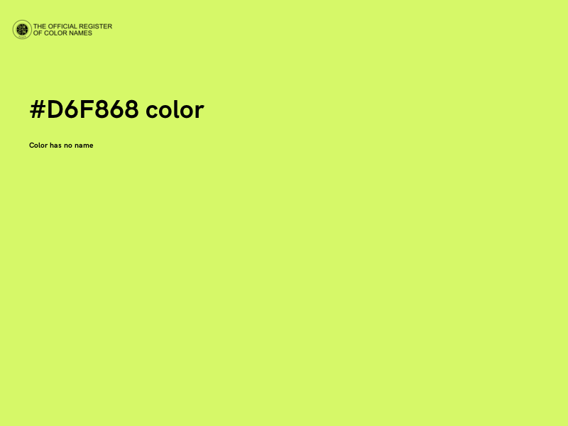#D6F868 color image