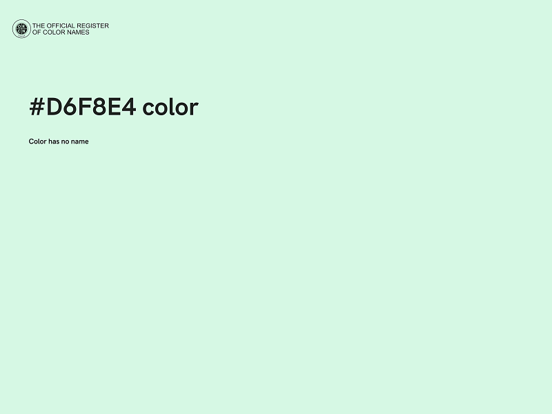 #D6F8E4 color image