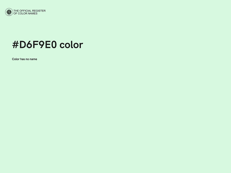 #D6F9E0 color image