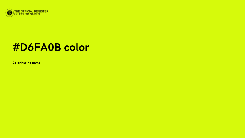 #D6FA0B color image