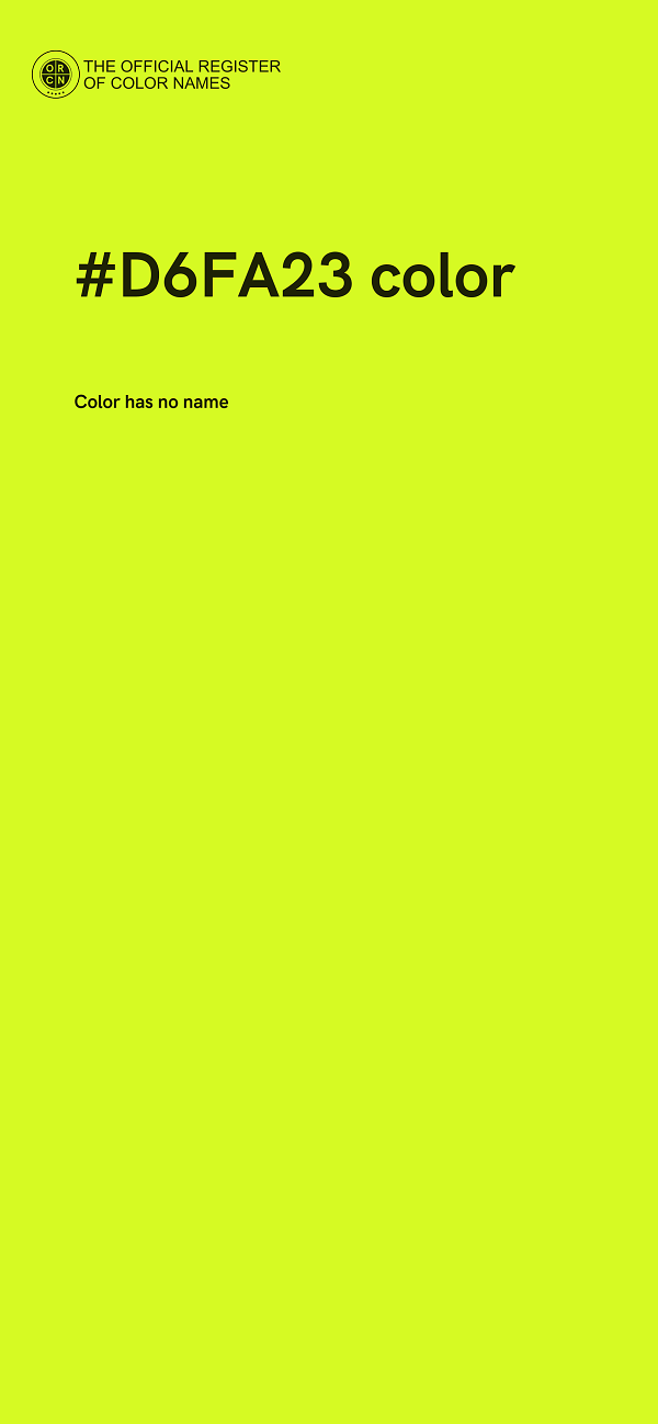#D6FA23 color image