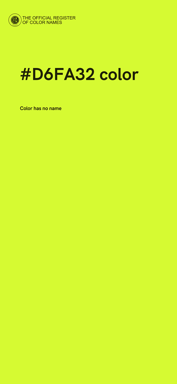 #D6FA32 color image