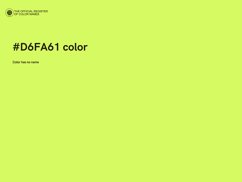 #D6FA61 color image