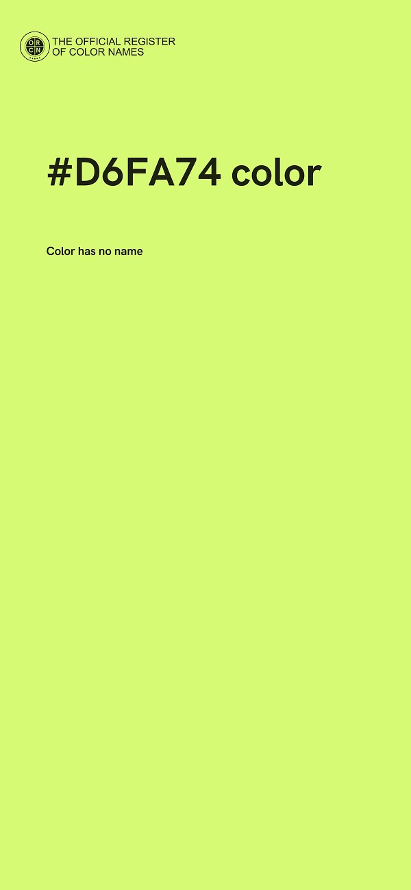 #D6FA74 color image