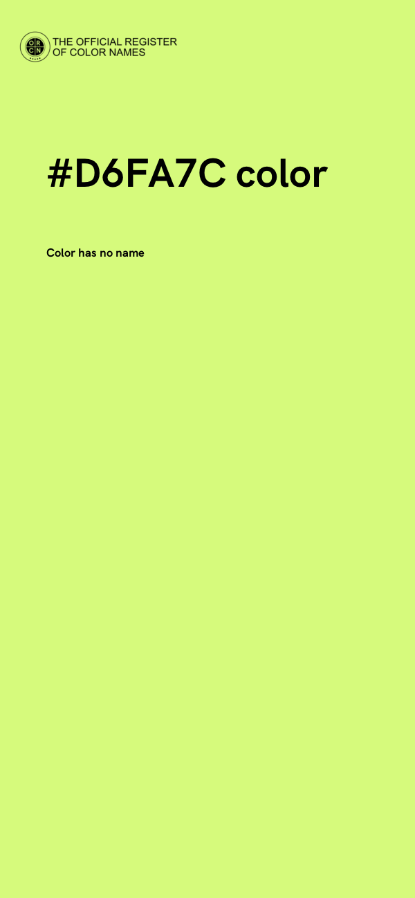 #D6FA7C color image