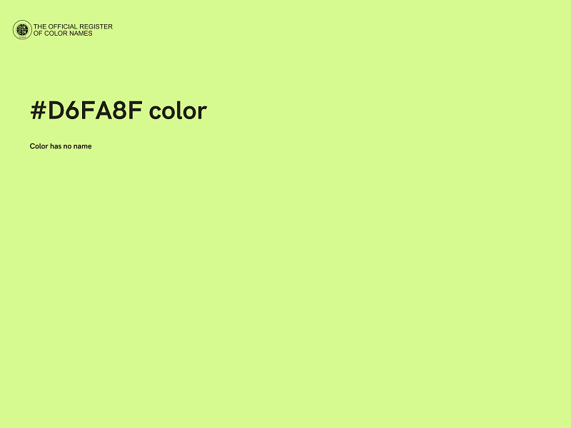 #D6FA8F color image