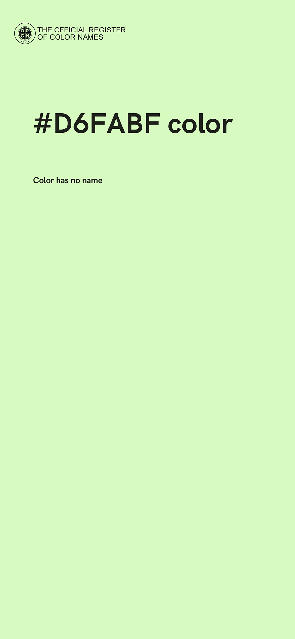 #D6FABF color image