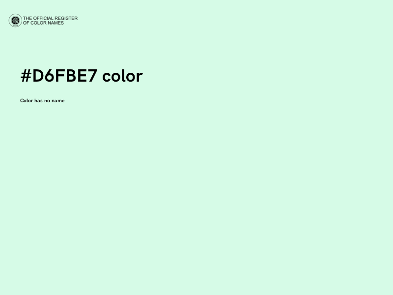 #D6FBE7 color image