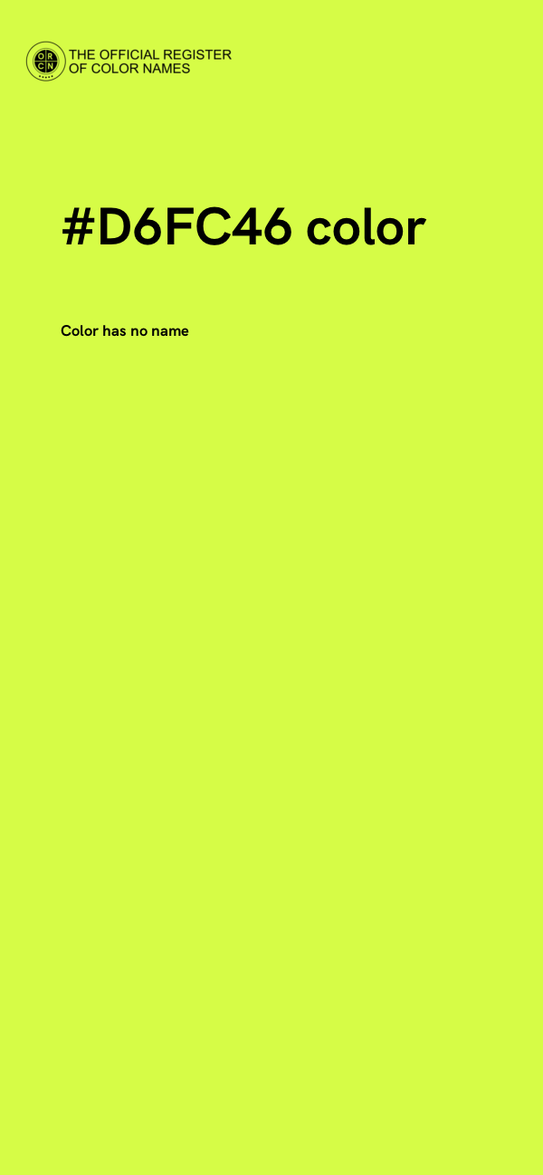 #D6FC46 color image