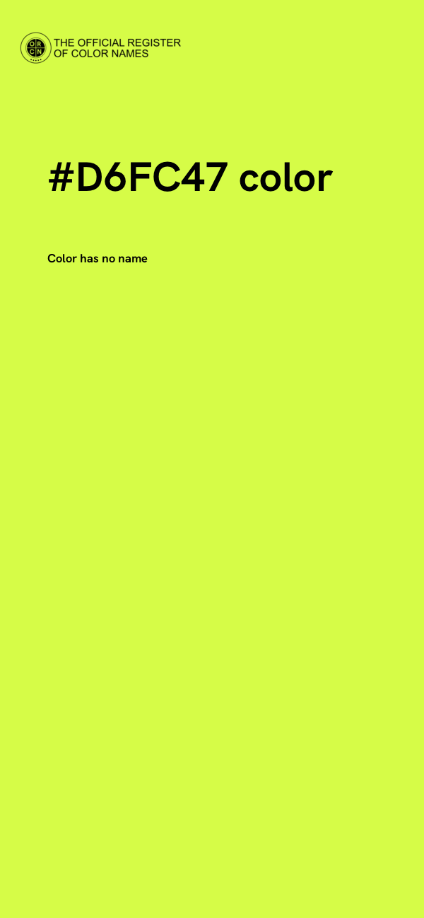 #D6FC47 color image