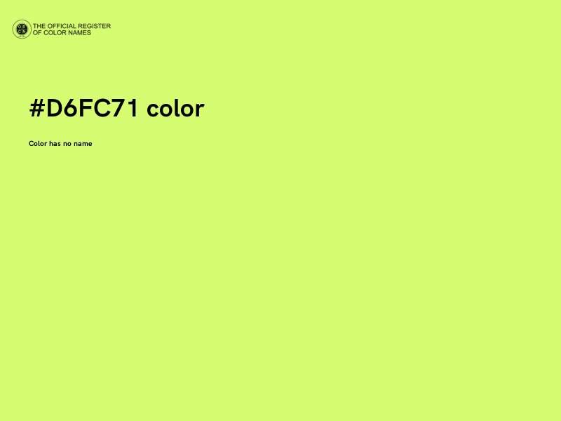 #D6FC71 color image