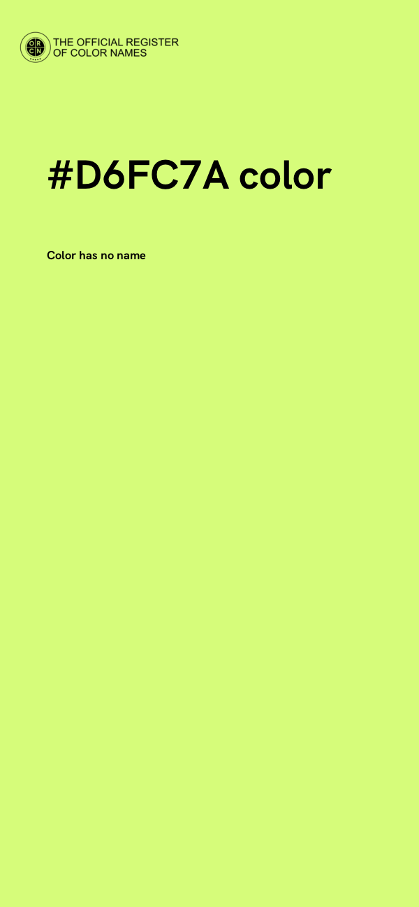 #D6FC7A color image